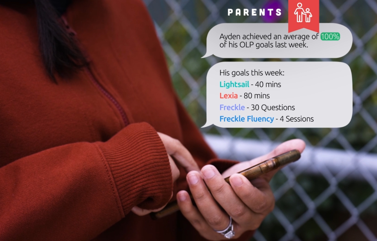 Message received by Parents